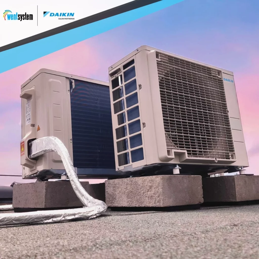 Zdjęcie z montażu jednostki zewnętrznej- Daikin